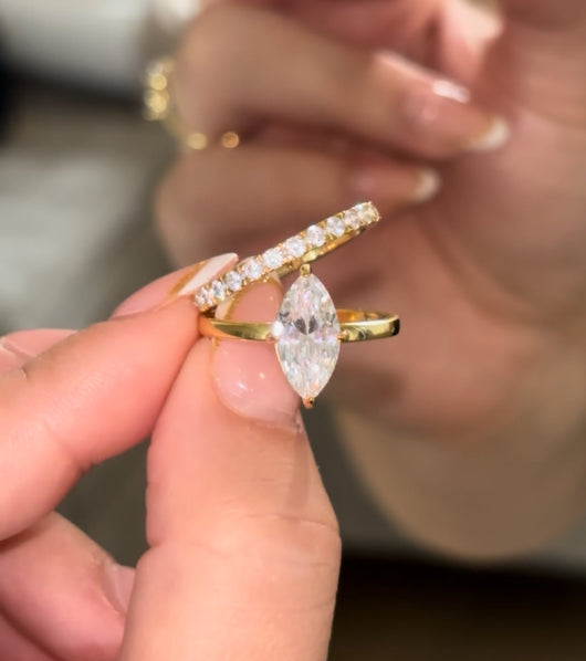 Gold Lumière Ring | 925 Sterling Silver