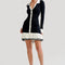 Ruffled Knit Mini Dress