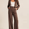 Lucia Chocolate Tailored Pants