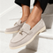Old Money Suede Lady Loafers